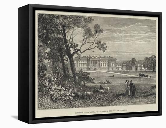 Hamilton Palace, Scotland, the Seat of the Duke of Hamilton-James Burrell Smith-Framed Stretched Canvas