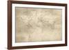 Hamilton's World Map-Maria Mendez-Framed Giclee Print