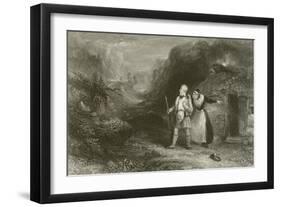 Hamish Bean and His Mother-Francis William Topham-Framed Giclee Print