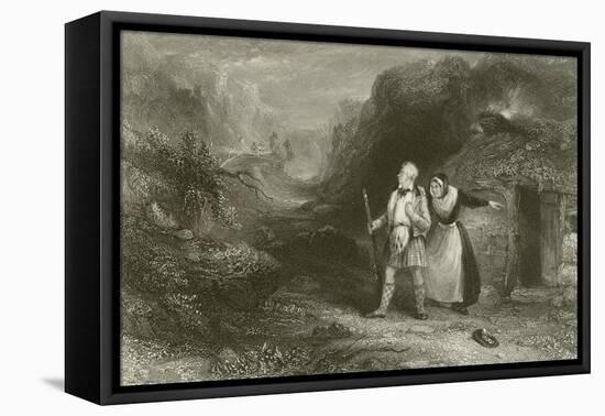 Hamish Bean and His Mother-Francis William Topham-Framed Stretched Canvas