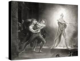 Hamlet, Act I, Scene IV, by William Shakespeare (1564-1616) Engraved by Robert Thew (1758-1802)-Henry Fuseli-Stretched Canvas