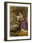 Hamlet, Act IV Scene I: Ophelia Gathers Flowers by the Stream-Joseph Kronheim-Framed Photographic Print