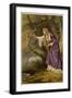 Hamlet, Act IV Scene I: Ophelia Gathers Flowers by the Stream-Joseph Kronheim-Framed Photographic Print