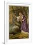 Hamlet, Act IV Scene I: Ophelia Gathers Flowers by the Stream-Joseph Kronheim-Framed Photographic Print