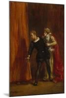 Hamlet and His Mother, 1849-Ferdinand Victor Eugene Delacroix-Mounted Giclee Print