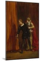 Hamlet and His Mother, 1849-Ferdinand Victor Eugene Delacroix-Mounted Giclee Print