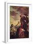 Hamlet and Horatio in a Graveyard-Eugene Delacroix-Framed Art Print