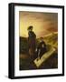 Hamlet and Horatio in the Cemetery, 1835-Eugene Delacroix-Framed Giclee Print