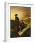 Hamlet and Horatio in the Cemetery, 1835-Eugene Delacroix-Framed Giclee Print