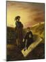 Hamlet and Horatio in the Cemetery, 1835-Eugene Delacroix-Mounted Giclee Print