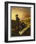 Hamlet and Horatio in the Cemetery, 1835-Eugene Delacroix-Framed Giclee Print