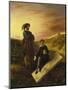 Hamlet and Horatio in the Cemetery, 1835-Eugene Delacroix-Mounted Giclee Print