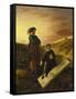 Hamlet and Horatio in the Cemetery, 1835-Eugene Delacroix-Framed Stretched Canvas