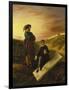 Hamlet and Horatio in the Cemetery, 1835-Eugene Delacroix-Framed Giclee Print