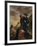 Hamlet and Horatio in the Cemetery, from Scene 1, Act V of "Hamlet" by William Shakespeare 1839-Eugene Delacroix-Framed Giclee Print