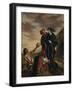 Hamlet and Horatio in the Cemetery, from Scene 1, Act V of "Hamlet" by William Shakespeare 1839-Eugene Delacroix-Framed Giclee Print