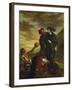 Hamlet and Horatio in the Churchyard-Eugene Delacroix-Framed Giclee Print