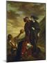 Hamlet and Horatio in the Churchyard-Eugene Delacroix-Mounted Giclee Print