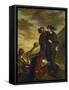 Hamlet and Horatio in the Churchyard-Eugene Delacroix-Framed Stretched Canvas