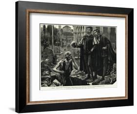 Hamlet and Horatio in the Graveyard-null-Framed Giclee Print