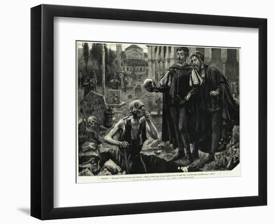 Hamlet and Horatio in the Graveyard-null-Framed Giclee Print