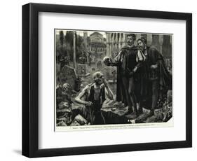 Hamlet and Horatio in the Graveyard-null-Framed Giclee Print