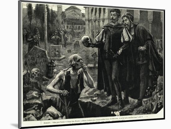 Hamlet and Horatio in the Graveyard-null-Mounted Giclee Print