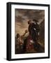 Hamlet and Horatio in the Graveyard-Eugene Delacroix-Framed Giclee Print