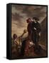 Hamlet and Horatio in the Graveyard-Eugene Delacroix-Framed Stretched Canvas