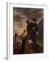 Hamlet and Horatio in the Graveyard-Eugene Delacroix-Framed Giclee Print