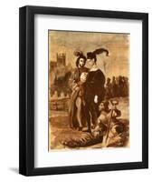 Hamlet and Horatio-Eugene Delacroix-Framed Collectable Print