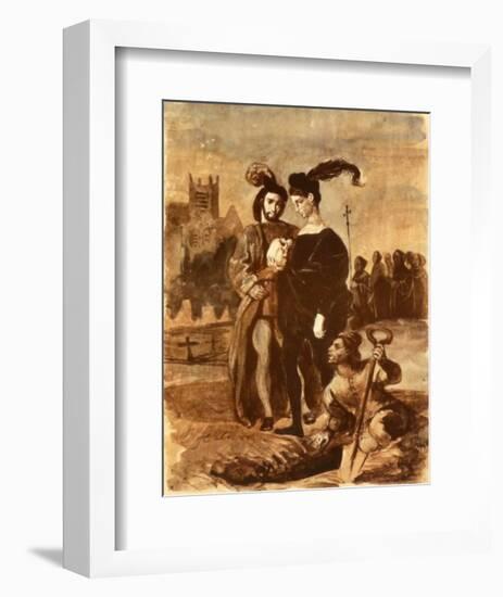 Hamlet and Horatio-Eugene Delacroix-Framed Collectable Print