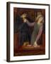 Hamlet and Ophelia, 1866-Dante Gabriel Charles Rossetti-Framed Giclee Print