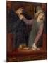 Hamlet and Ophelia, 1866-Dante Gabriel Charles Rossetti-Mounted Giclee Print