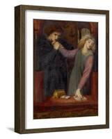 Hamlet and Ophelia, 1866-Dante Gabriel Charles Rossetti-Framed Giclee Print