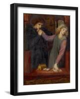 Hamlet and Ophelia, 1866-Dante Gabriel Charles Rossetti-Framed Giclee Print