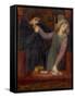 Hamlet and Ophelia, 1866-Dante Gabriel Charles Rossetti-Framed Stretched Canvas