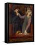 Hamlet and Ophelia, 1866-Dante Gabriel Charles Rossetti-Framed Stretched Canvas