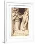Hamlet and Ophelia - Compositional Study-Dante Gabriel Rossetti-Framed Premium Giclee Print