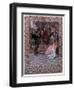 Hamlet Before King Claudius, Queen Gertrude and Ophelia, Scene from "Hamlet"-Christian August Printz-Framed Giclee Print