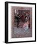 Hamlet Before King Claudius, Queen Gertrude and Ophelia, Scene from "Hamlet"-Christian August Printz-Framed Giclee Print