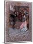 Hamlet Before King Claudius, Queen Gertrude and Ophelia, Scene from "Hamlet"-Christian August Printz-Mounted Giclee Print