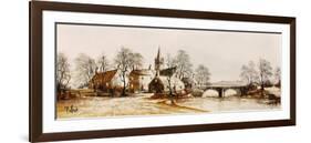 Hamlet Bridge-Ron Folland-Framed Premium Giclee Print