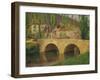 Hamlet by the Bridge-Henri Martin-Framed Giclee Print