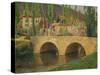 Hamlet by the Bridge-Henri Martin-Stretched Canvas