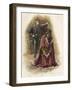 Hamlet confronts the guilty Claudius-Harold Copping-Framed Giclee Print