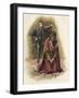 Hamlet confronts the guilty Claudius-Harold Copping-Framed Giclee Print