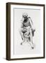 Hamlet, from the Statue by Lord Ronald Gower-Leopold Flameng-Framed Giclee Print