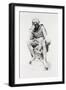 Hamlet, from the Statue by Lord Ronald Gower-Leopold Flameng-Framed Giclee Print