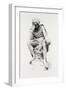 Hamlet, from the Statue by Lord Ronald Gower-Leopold Flameng-Framed Giclee Print